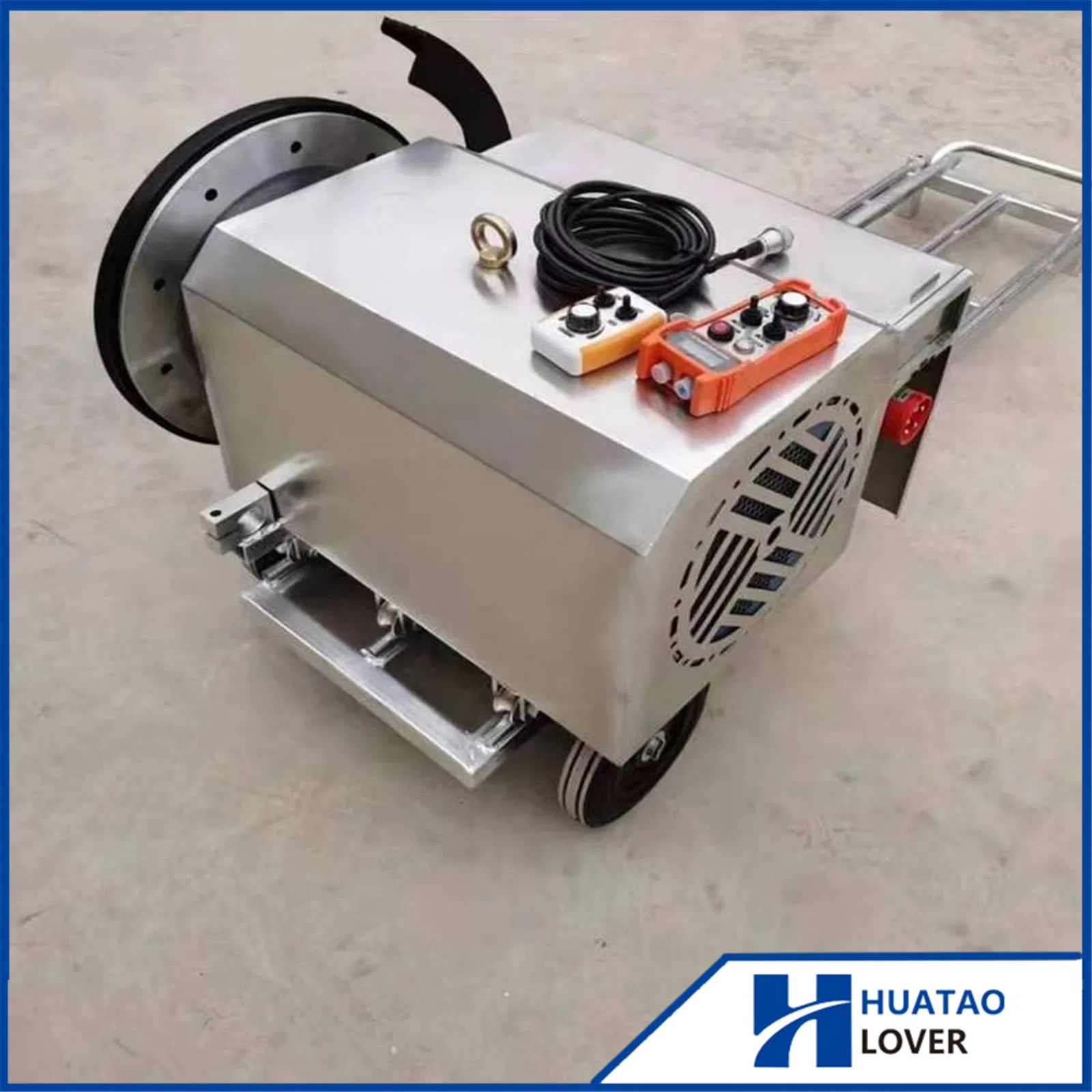 Алмазно-канатная пила для резки бетонных стен