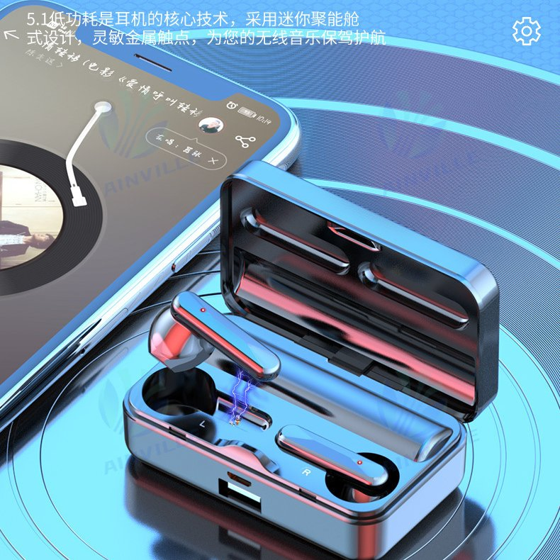 Беспроводные наушники S20 с зеркальным дисплеем