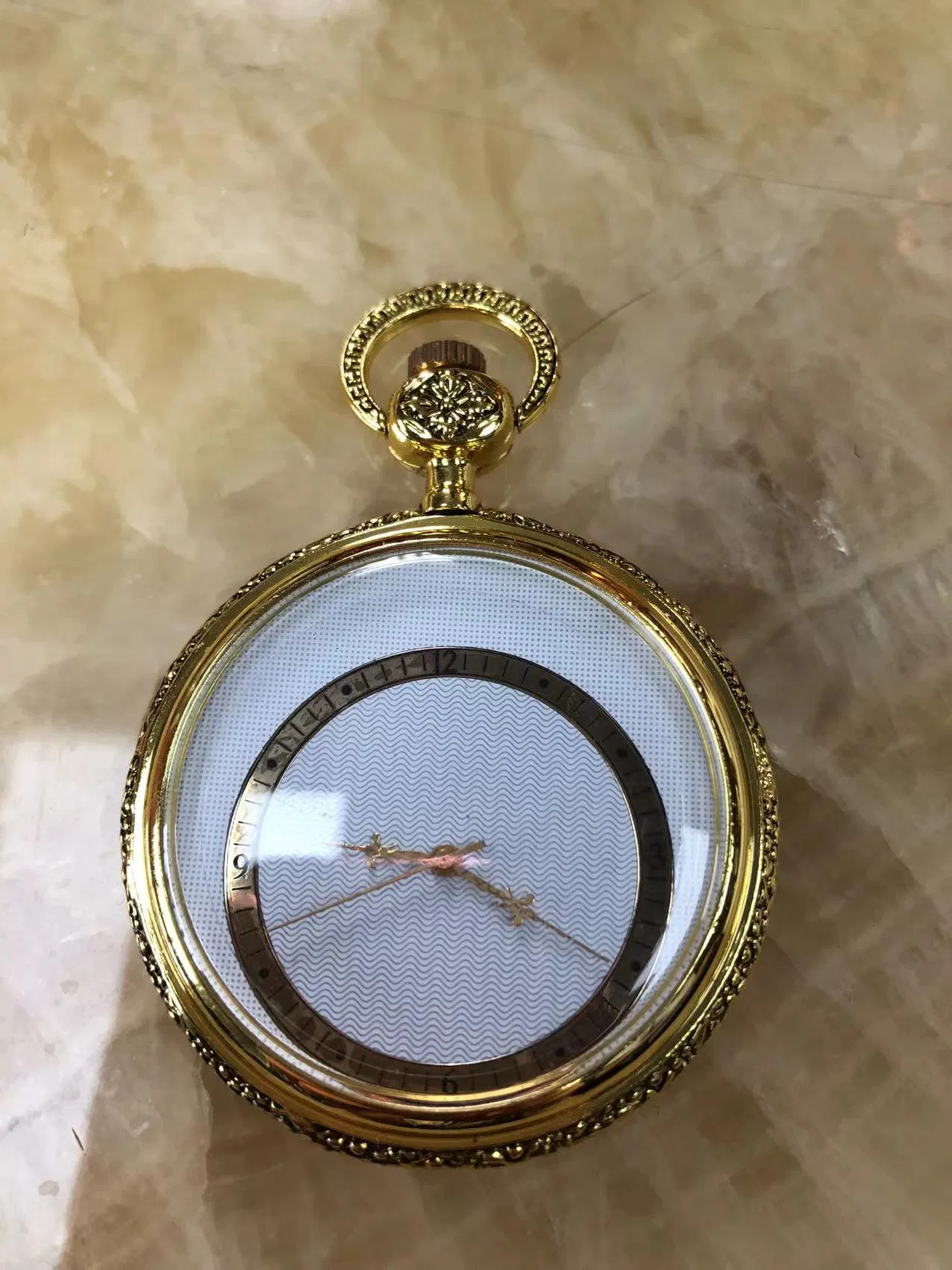 Custom Logo One Piece Pocket Watch with Quarz Movement
