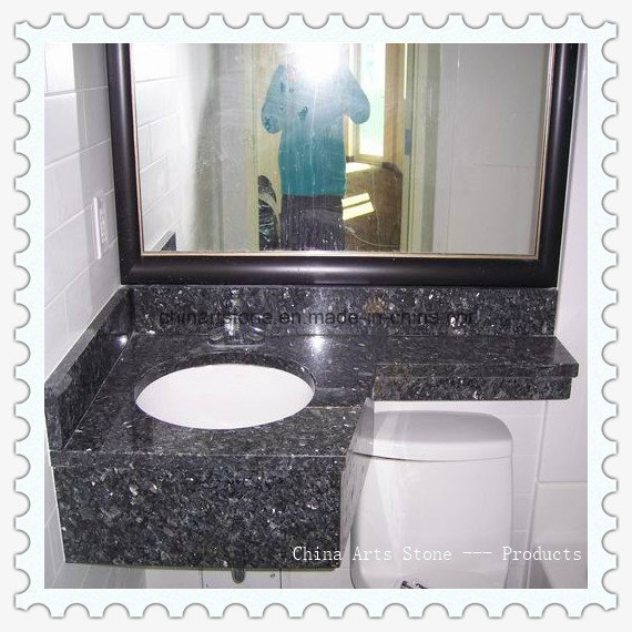 Lavik Blue Pearl Granite Vanity Top for Hotel Bathroom