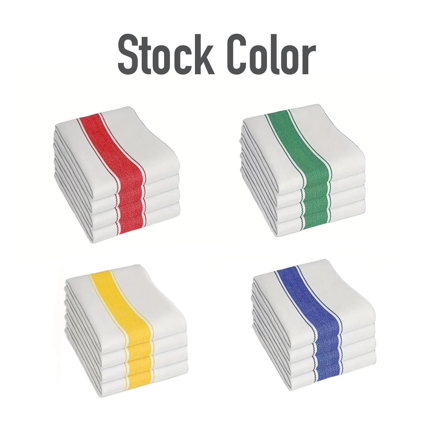 Super Absorbent 100% Cotton Kitchen Hand Towels Dish Towels Set - 4 Pack