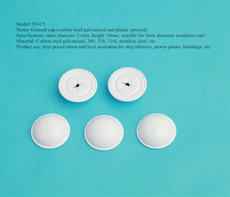 Insulation Pins Use Caps General Caps Marine Caps