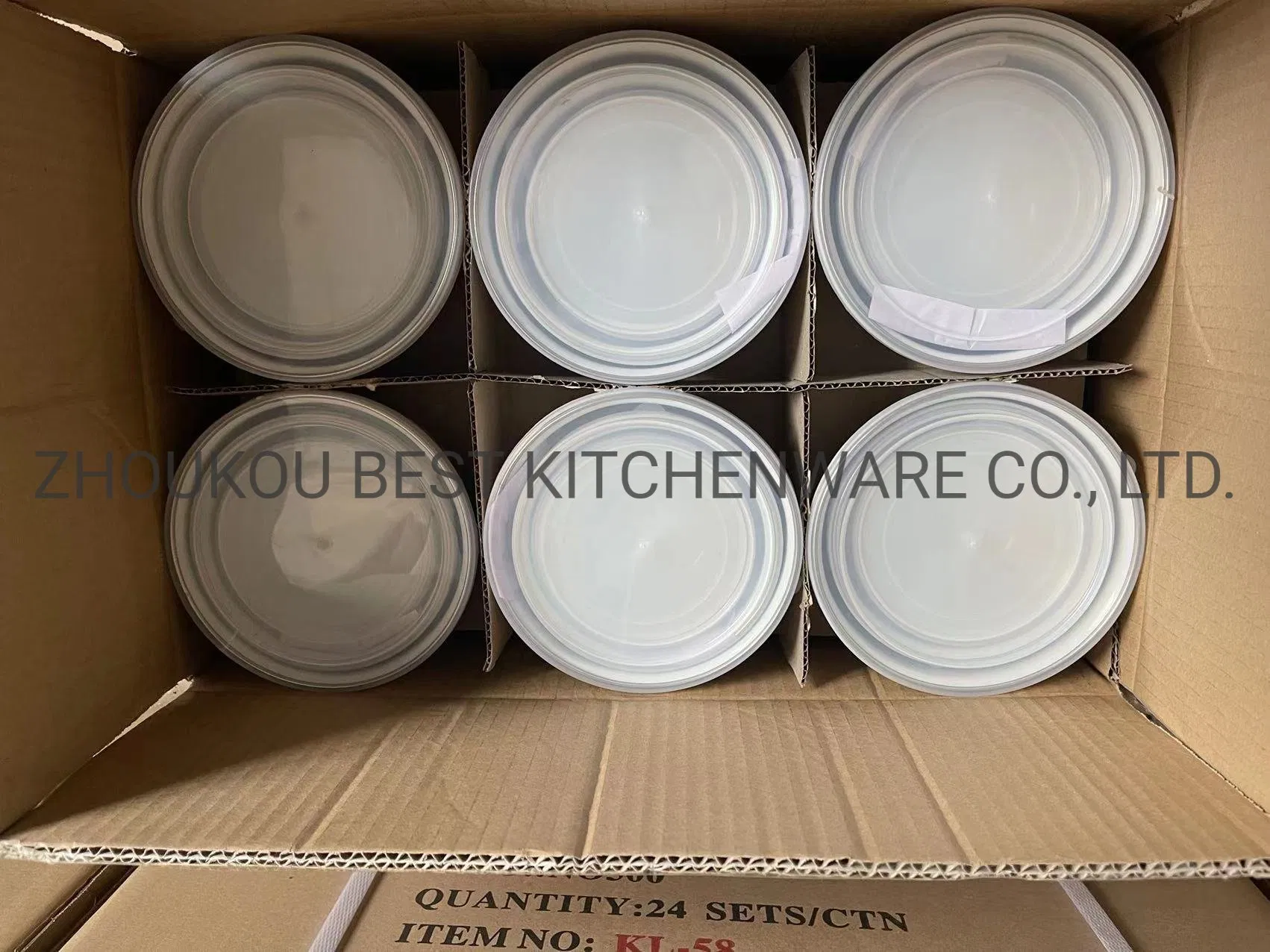 3 PCS High Quality Enamel Storage Bowl with Plastic Lid