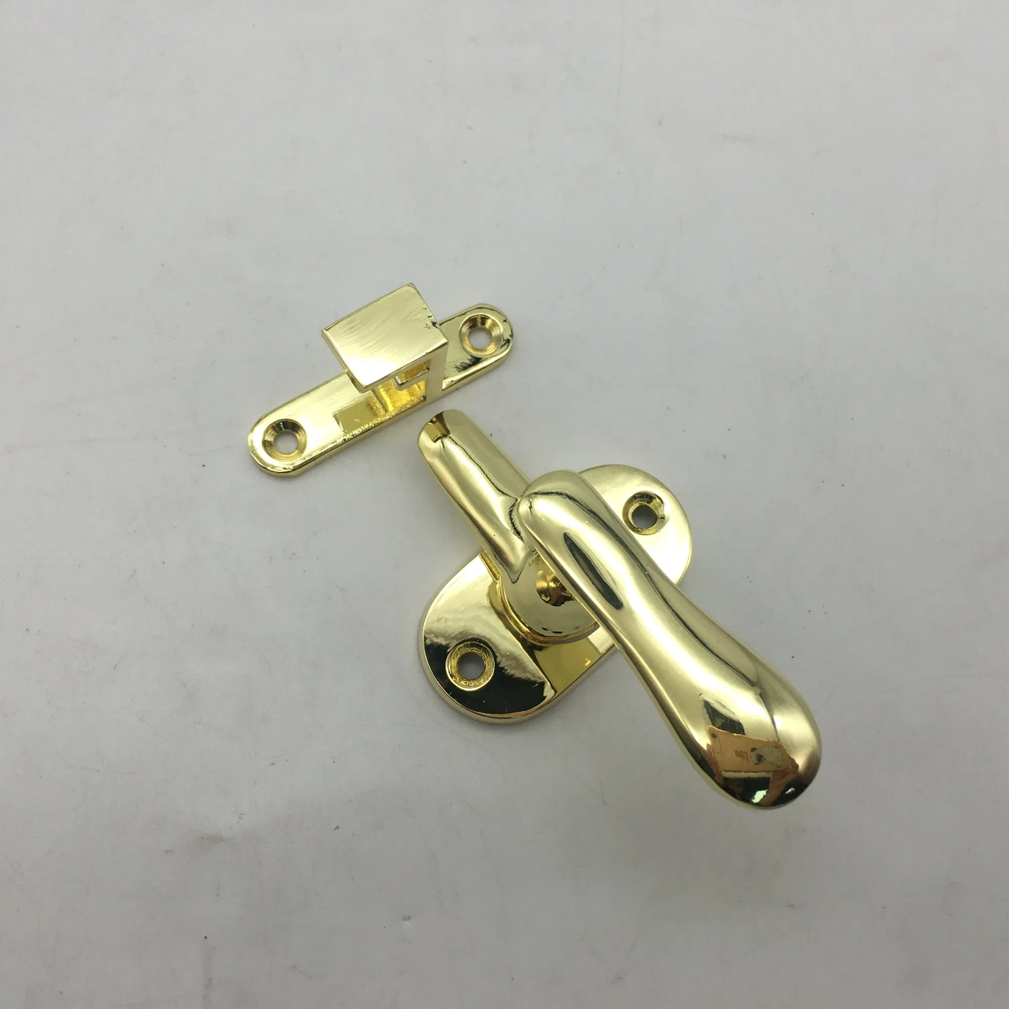 Rose Golden Zinc Alloy Designer Knurled Door Handle Lock for Door or Windows