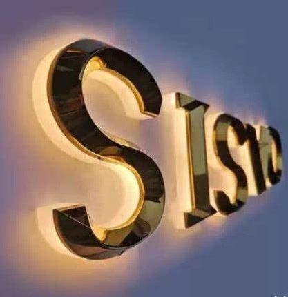 LED Acrylic Illuminated Advertising Plastic or Metal 3D Letter