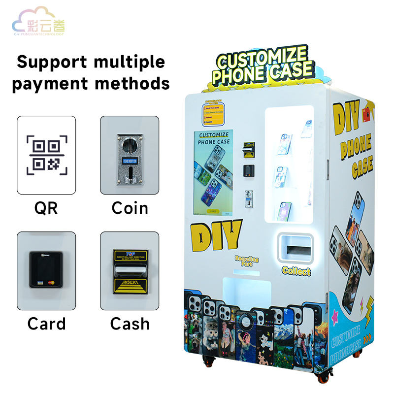 Caiyunjuan ODM Phone Case Self-Service Vending Machine UV Printer Vendor with Steel Material and Sdk Function