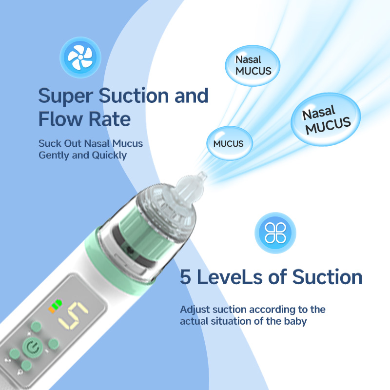 Factory Direct Baby Nasal Aspirator Adjustable Suction 500 MOQ Fast Leadtime