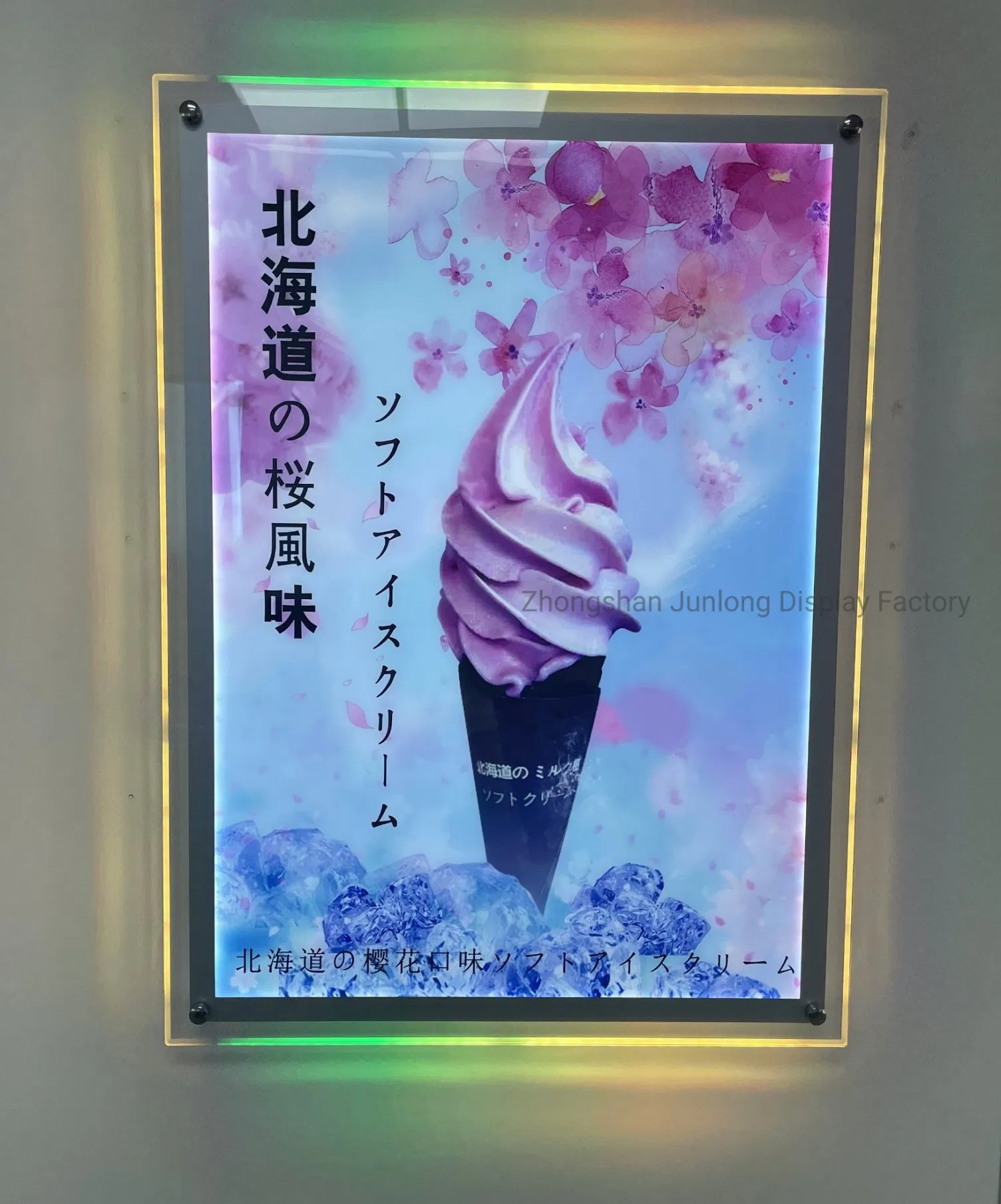 Customized Crystal Light Box Restaurant LED Menu Board Flashing Advertising Illuminated Signs