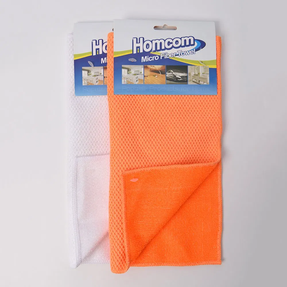 Household Pearl Jacquard Microfiber with PP Dish Scrubbing Cleaning Cloth