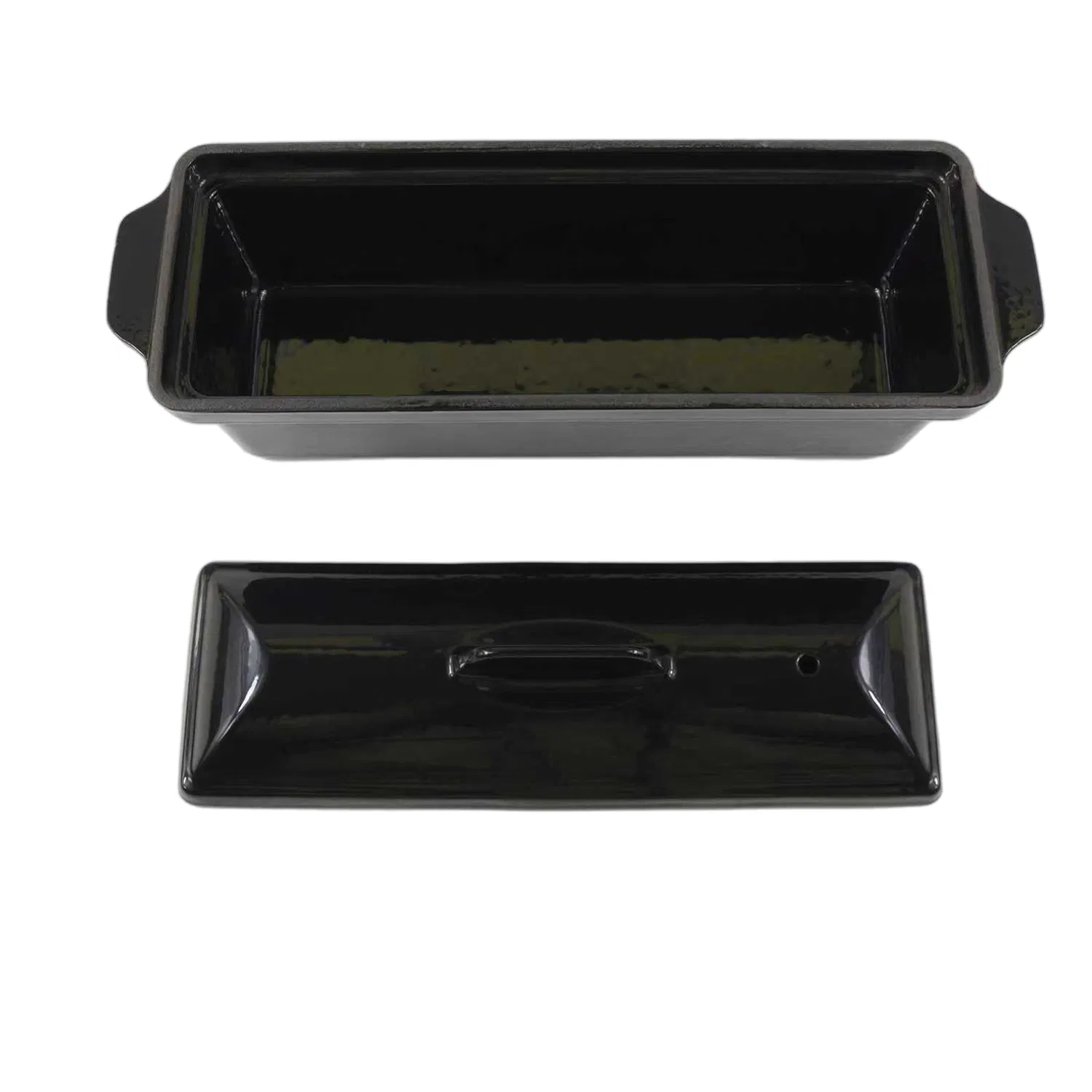 Прямоугольная эмалированная чугунная хлебница