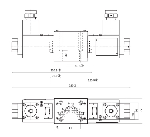 Взрывозащищенный электромагнитный гидрораспределитель Gdfw-03