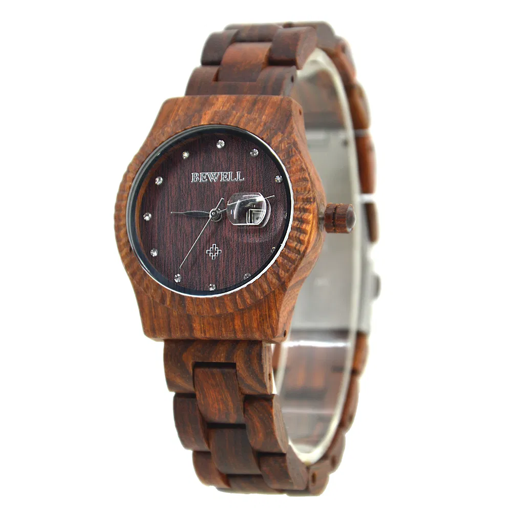Women′ S Business Watch Classic Casual Watches Eco-Friendly Wood Analog Watch