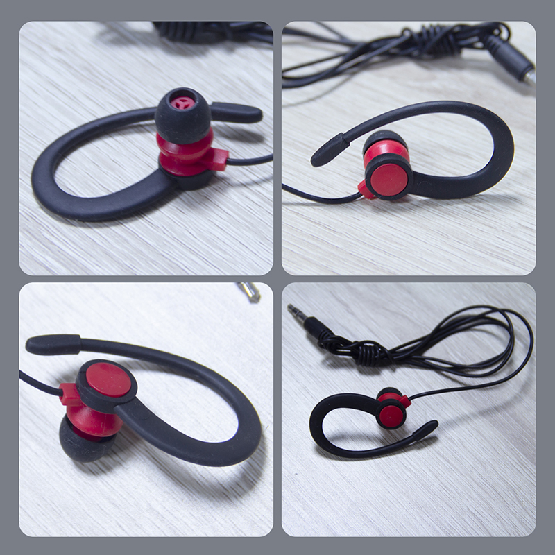Спортивные наушники-вкладыши с дужкой, проводные, 3.5 мм
