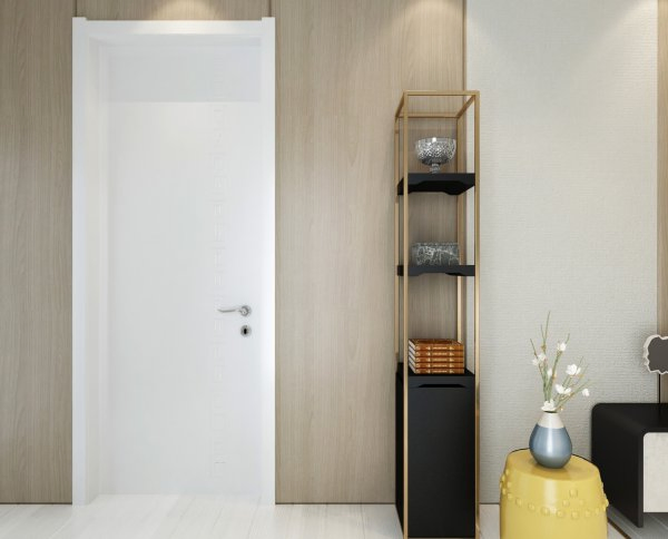 Waterproof WPC Interior Door Film Wrapping Painting Finish 2030mm Easy to Install