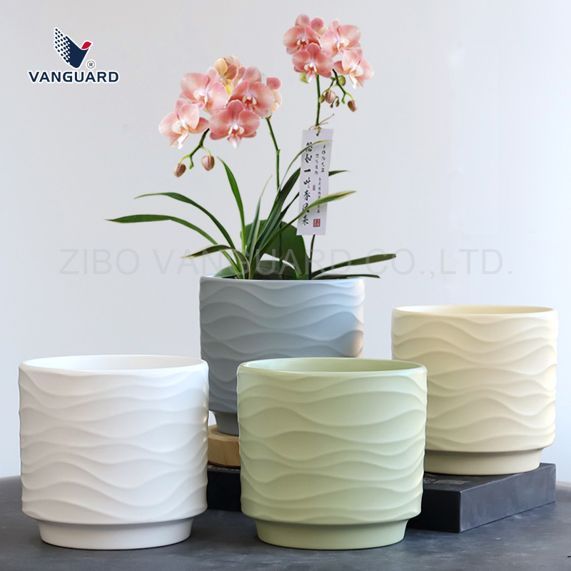 Wholesale Nursery Flower Pot White Small Ceramic Flower Pot