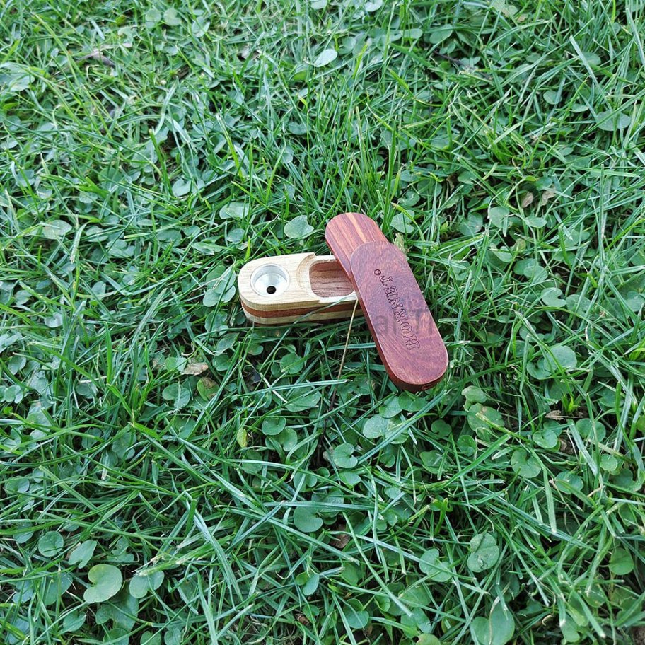 2021 Hot Sale Hand Made Double-Layer Rotating Pipe Wooden Smoking Pipe