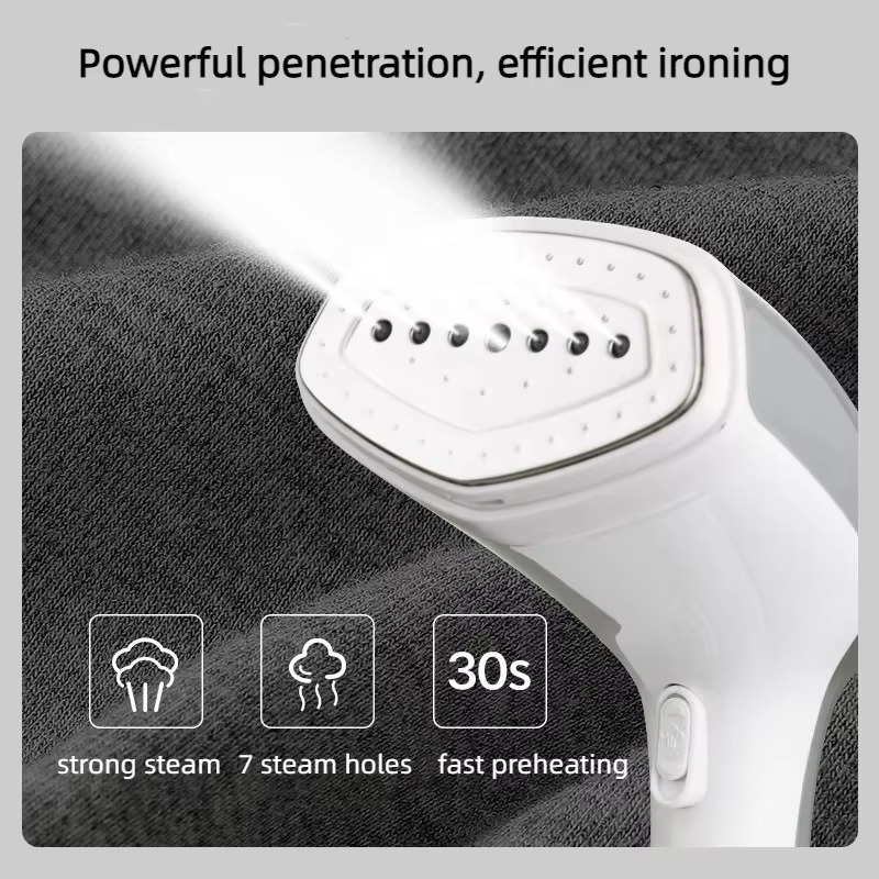 Portable Handheld Steamer for Effortless Travel Garment Care Dry Cleaning and Fabric