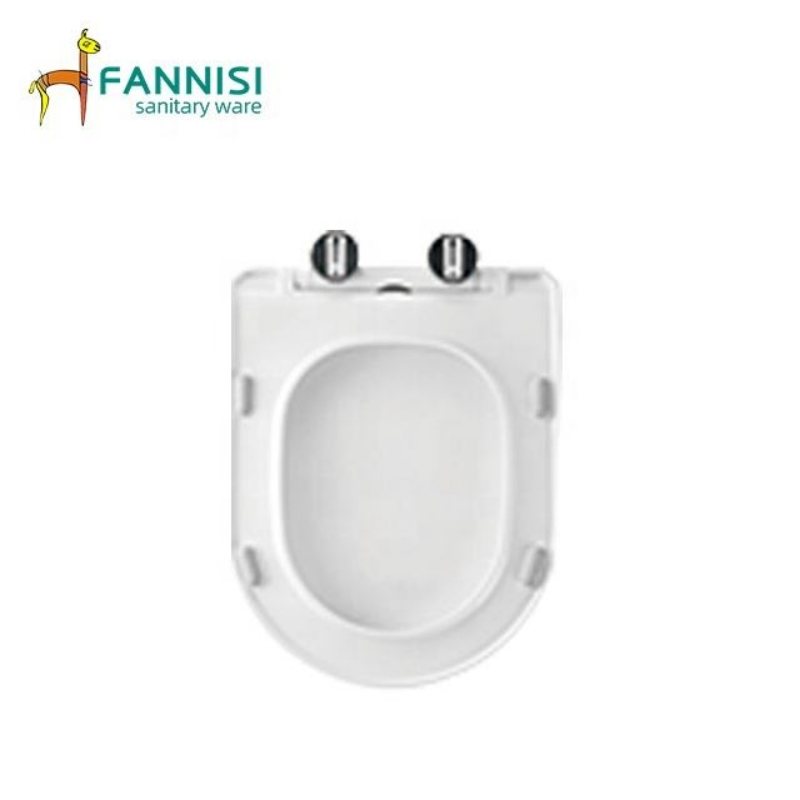 Factory Wholesale Toilet Accessories High Quality White Slow Close PP Toilet Seat