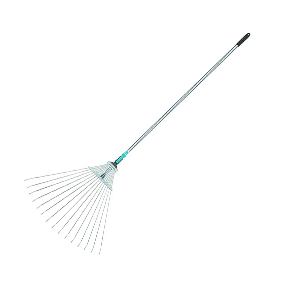 Hautine R127 Type Adjustable Lawn Rakewith Galvanized Tubular Steel Handle