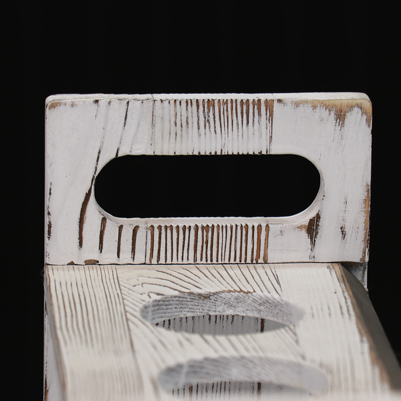 Wood Beer Flight Board Serving Rack with Chalkboard Panels