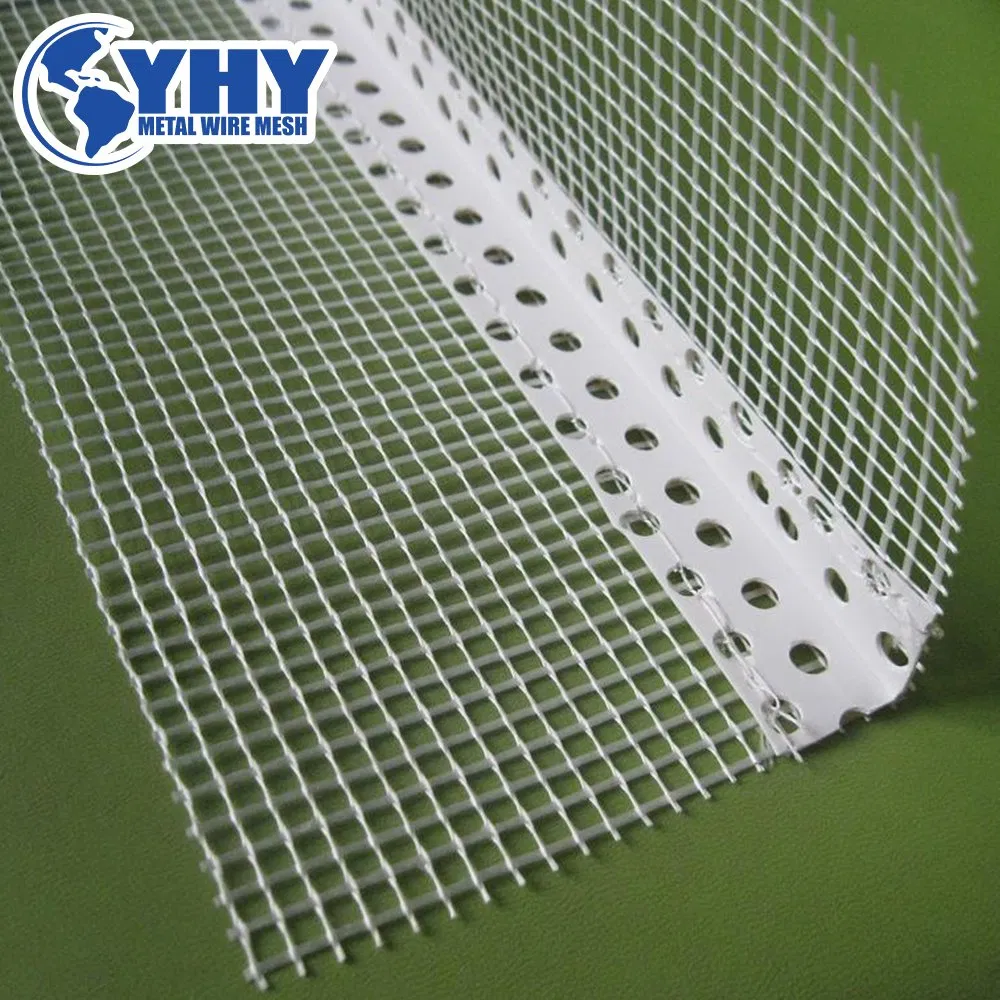 2.0m Length White PVC Angle Profile Corner Bead with Fiberglass Mesh