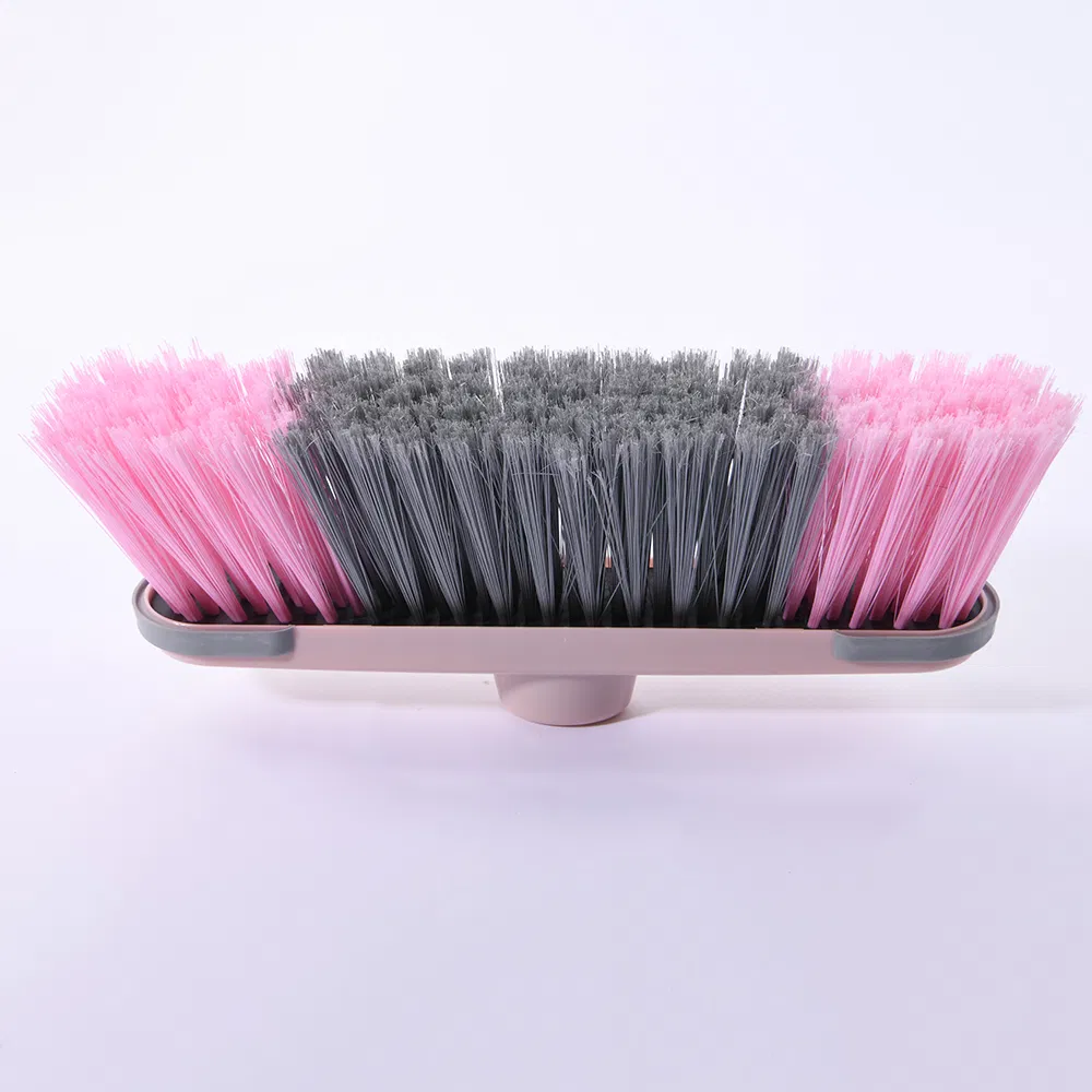 High Quality Colorful Plastic Soft Bristle Dust Cleaning Broom Head