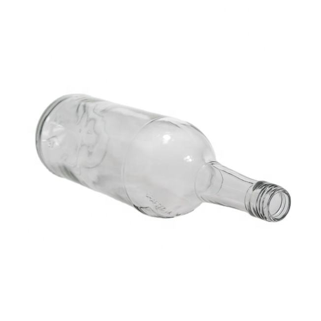 Стеклянная бутылка для водки 1000 мл с винтовой крышкой