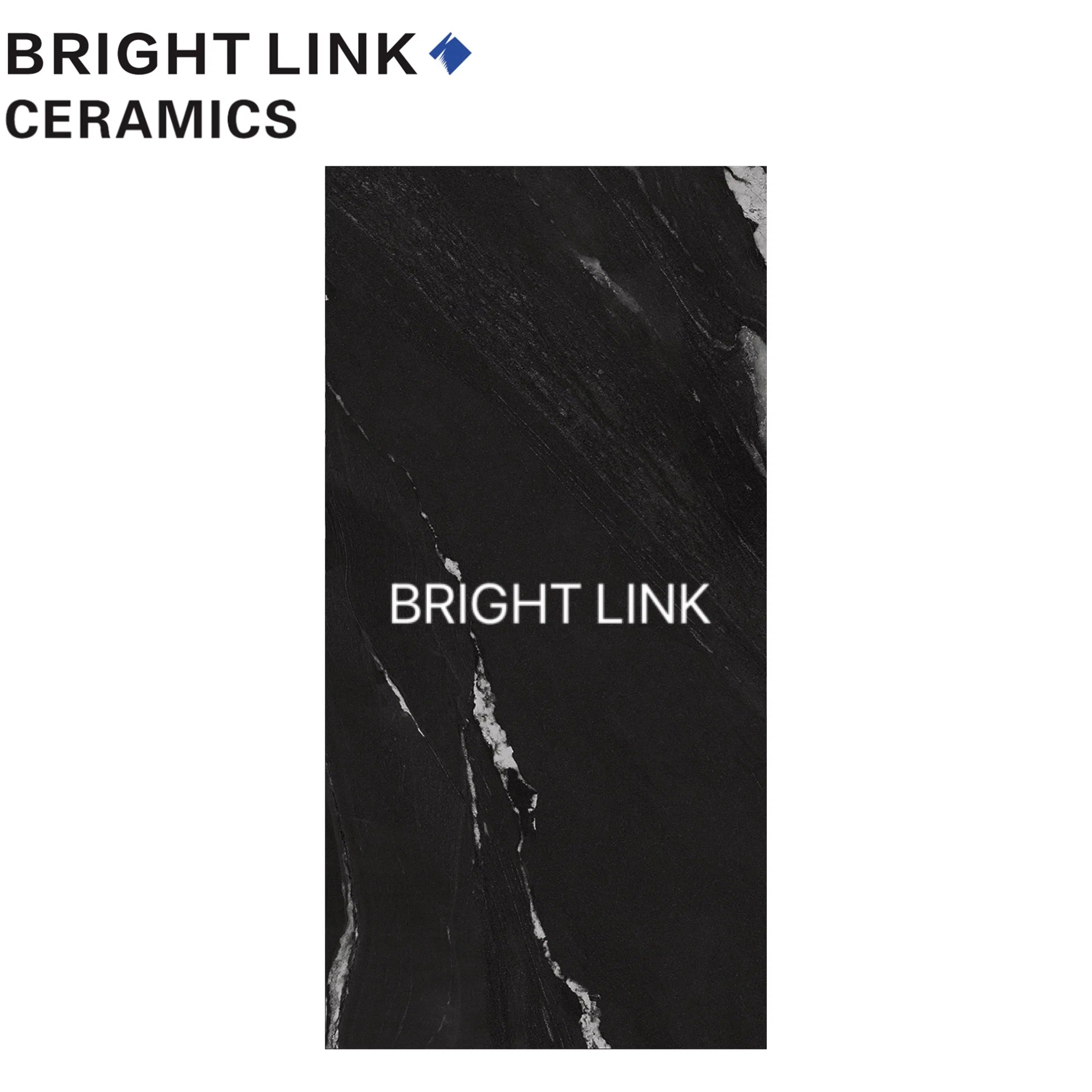 Size 600*1200mm Building Project Flooring and Wall Porcelain Rustic Lapato Black Tile