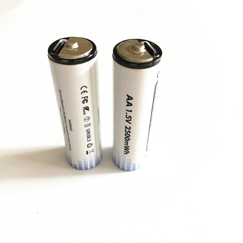 OEM 1500mwh Type C Port USB 1.5V AAA Lithium Rechargeable Battery