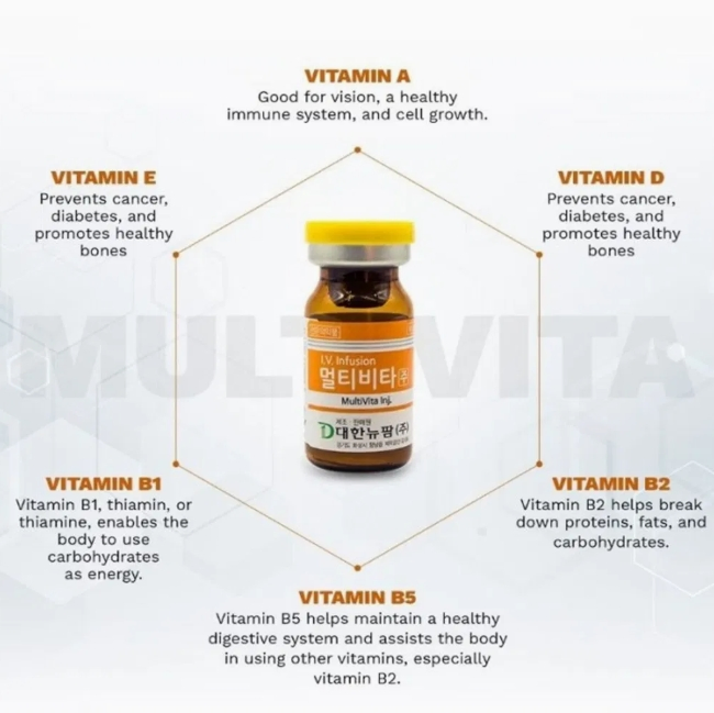 Korea Original Multivita Multivitaminas Multivita Complejo De Vitaminas Biotina a E B1 B2 B3 B5 B6 B9 Huons Ascorbic Acid