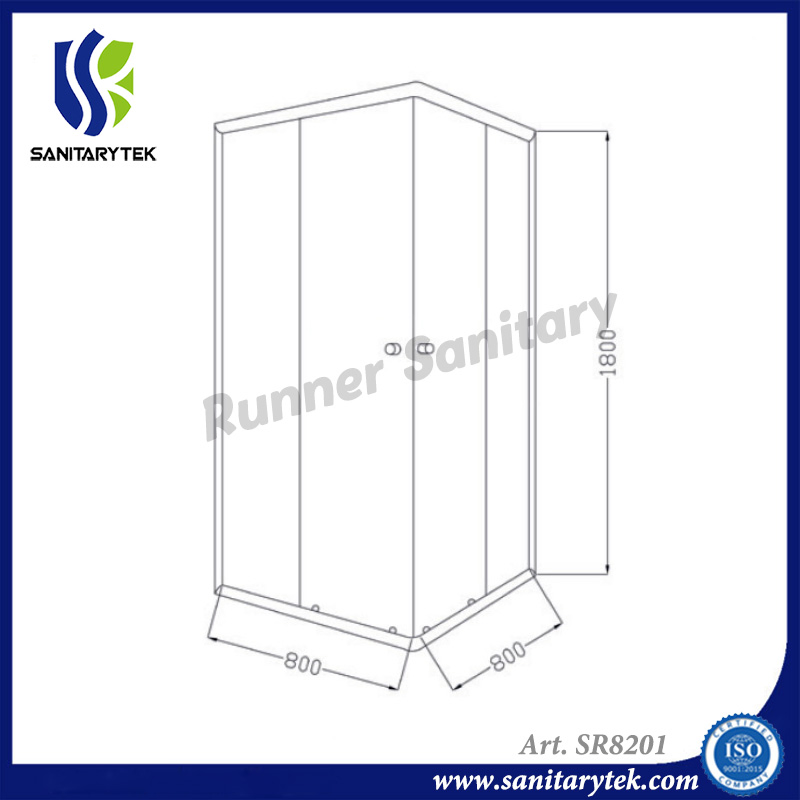Square Shower Enclosure & Shower Enclosures with Tray (SR8201)