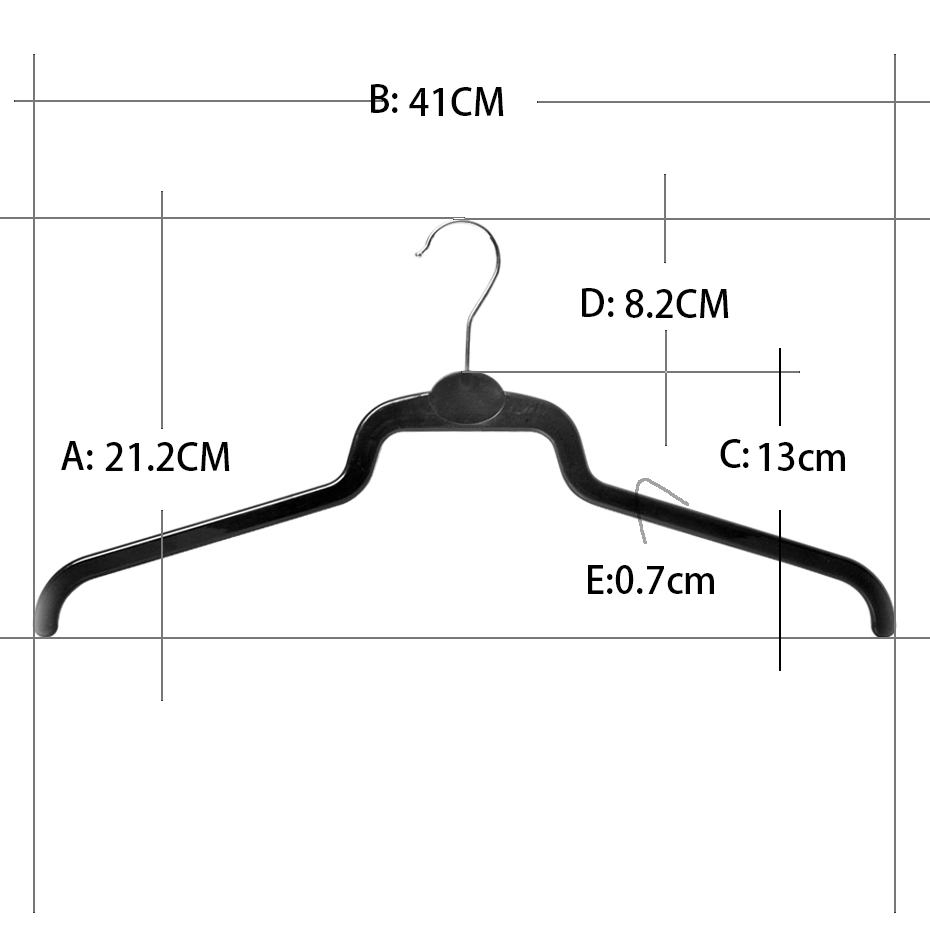 Hanger with Metal Hook Plastic Hanger (3421-41)
