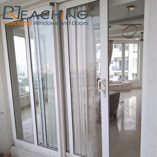 UPVC French Modern Oversized with Triple Glazed Sliding Glass Doors by Reaching Build