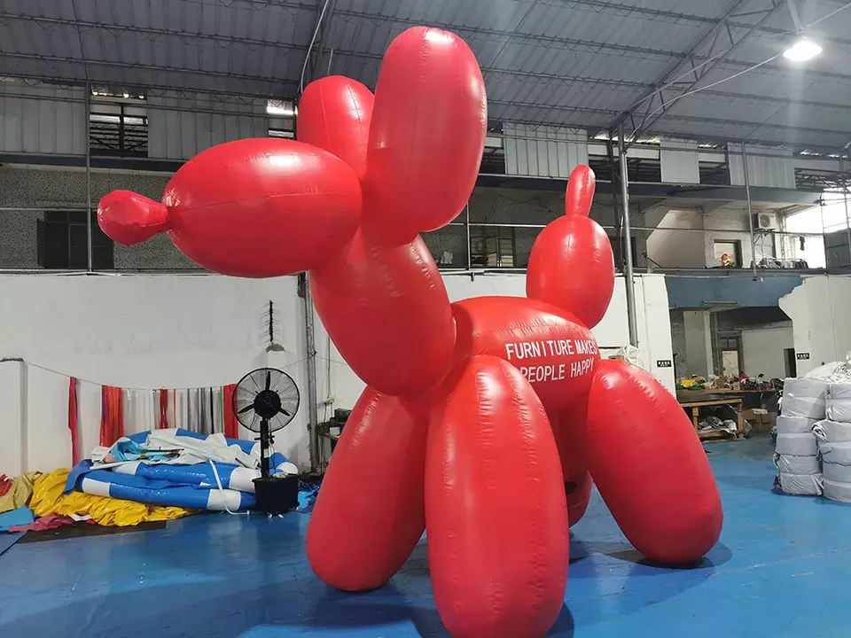 Boyi Inflatable Cute Dog Pet Shop Attract Customer Cartoon Puppy Dog