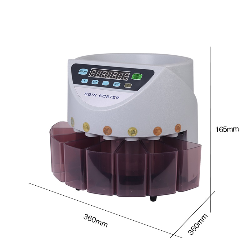 Professional Coin Sorter Counter Working with Most Country Coins in The World