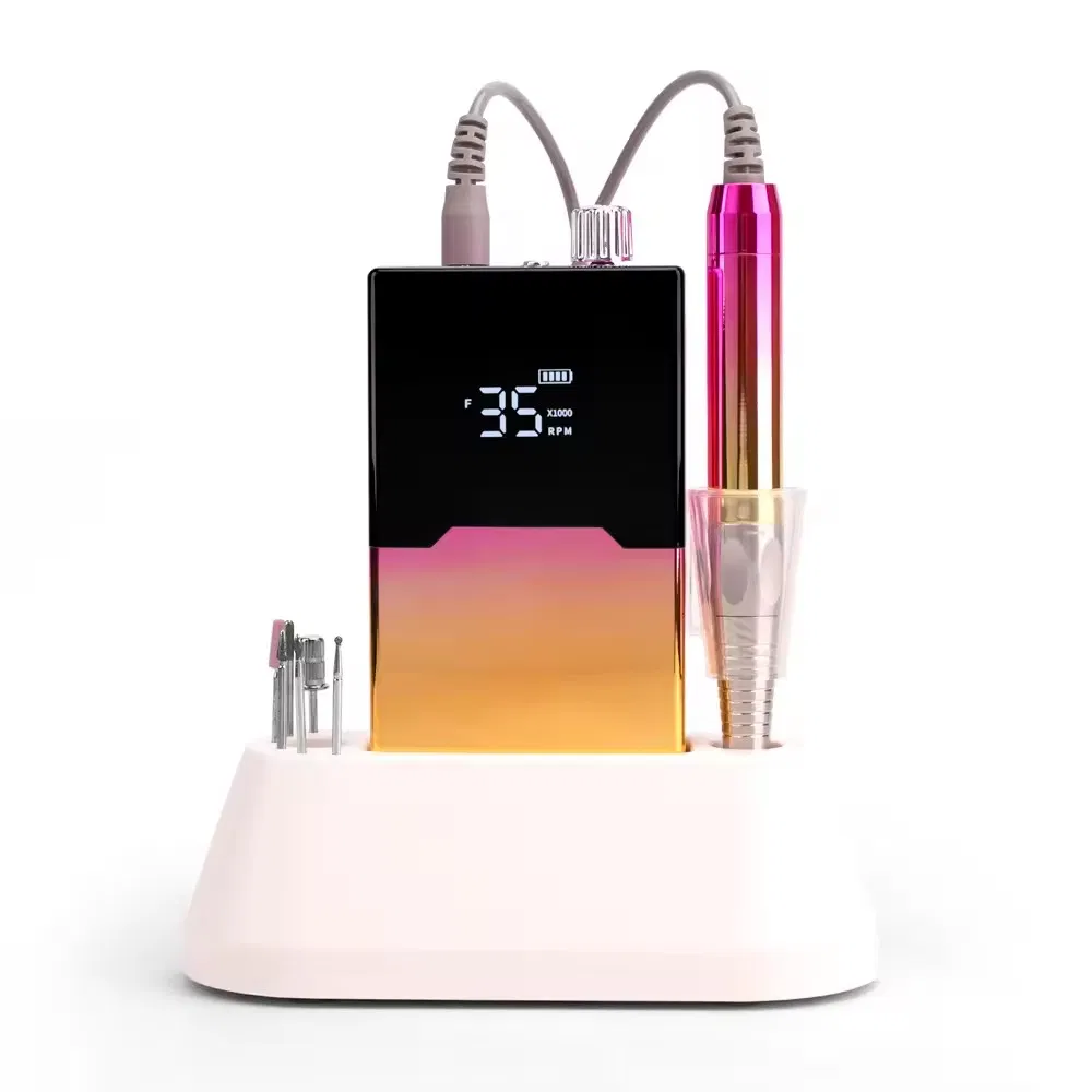 New Brushless Mobile Rechargeable Nail Drill Machine 35000rpm