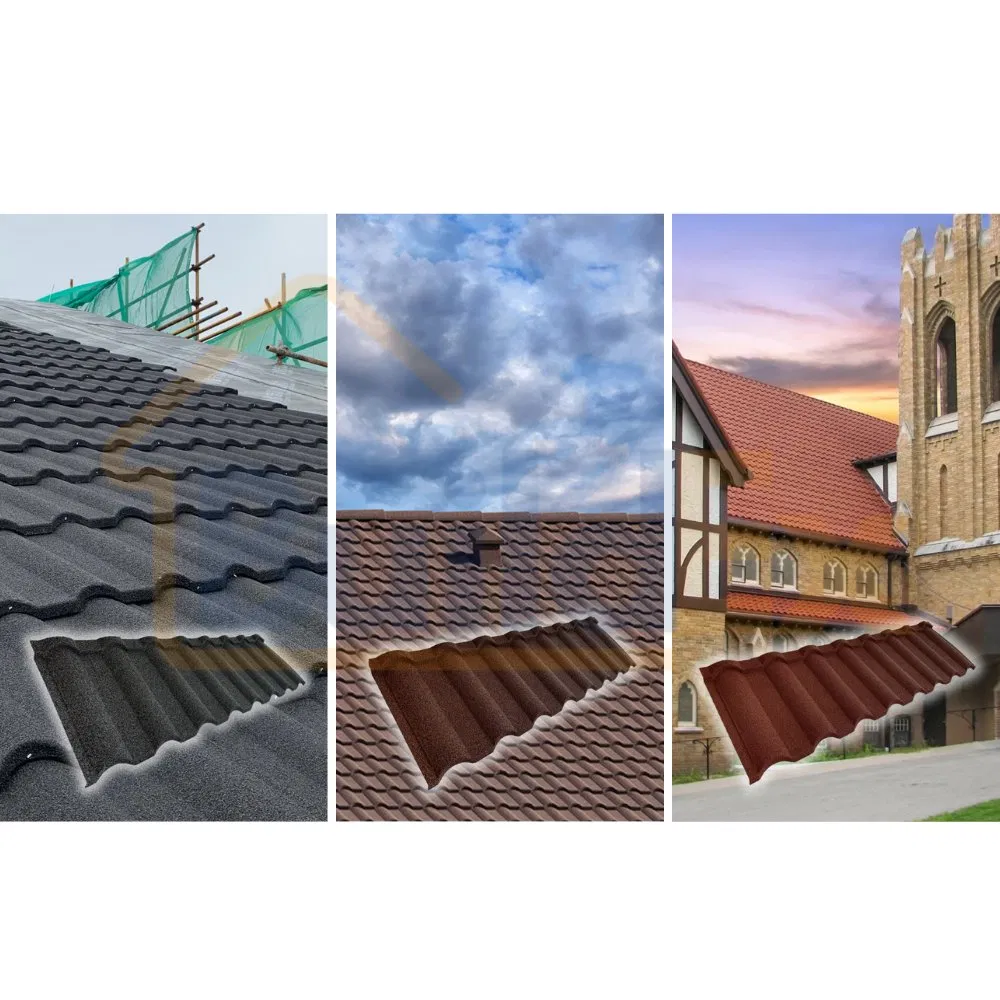 Good Price Color Stone Coated Metal Roof Tiles Stone Coated Roofing Sheet for House and Villa