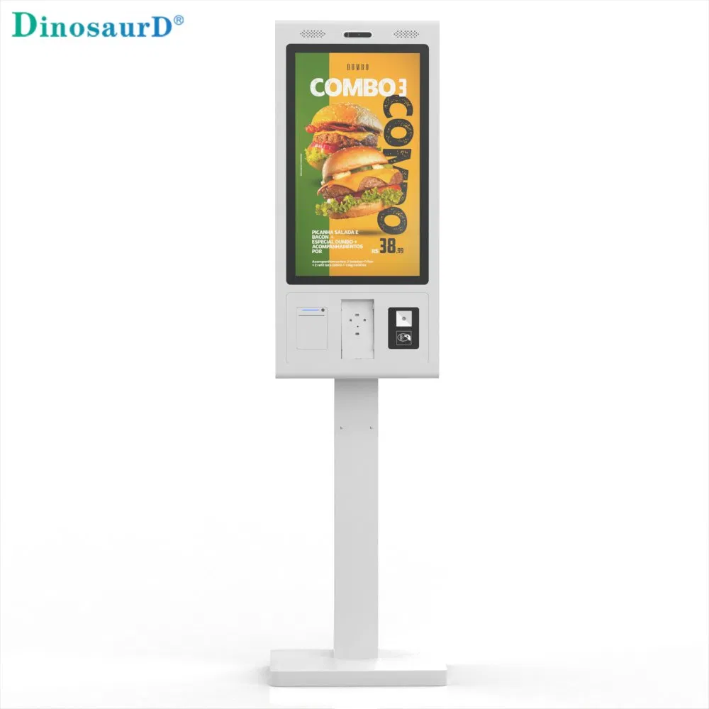 24 Inch Touch Screen Quick Fast Food Order Self Service Payment Kiosk