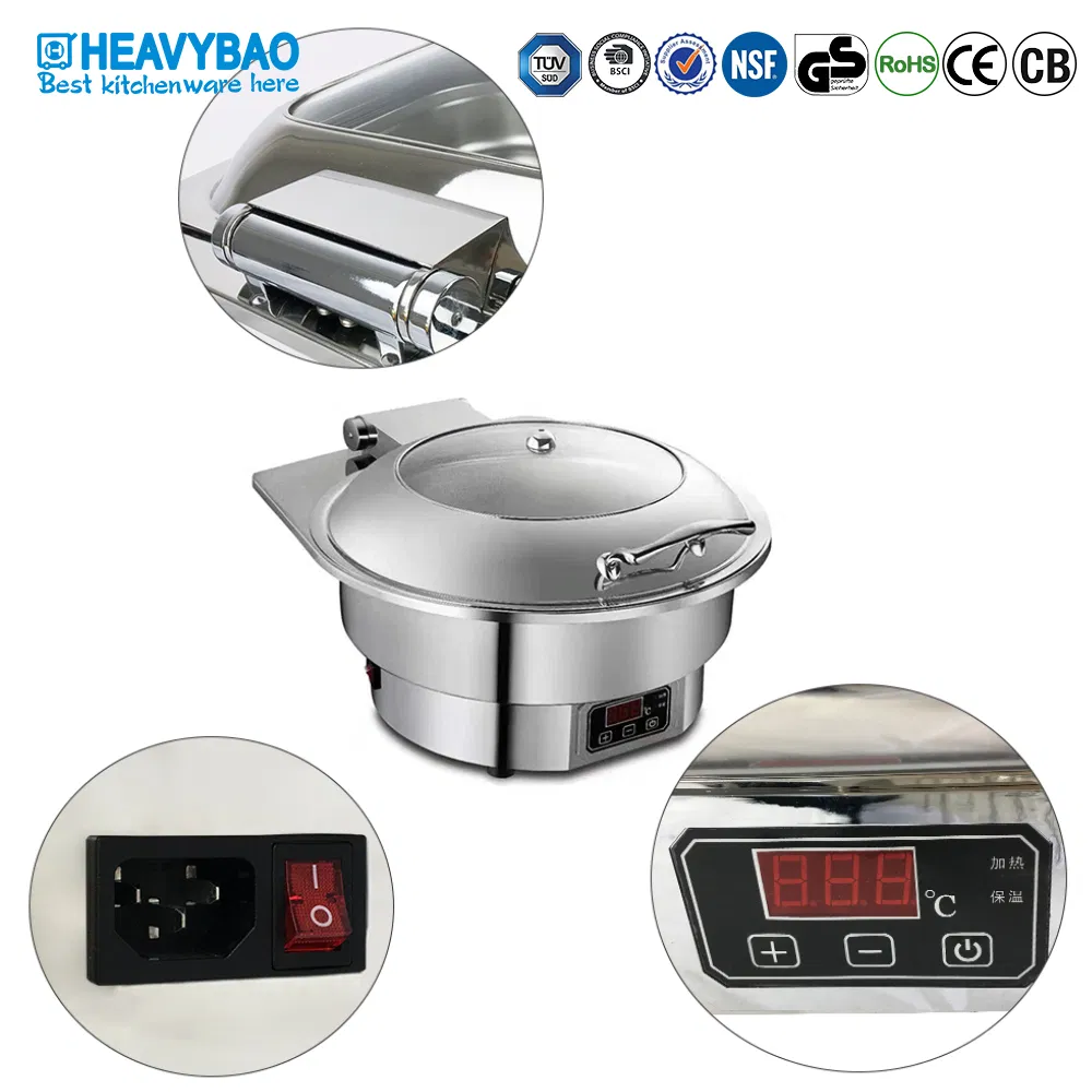 Heavybao Standard Stainless Steel Electrical Induction Chafer Chafing Dish