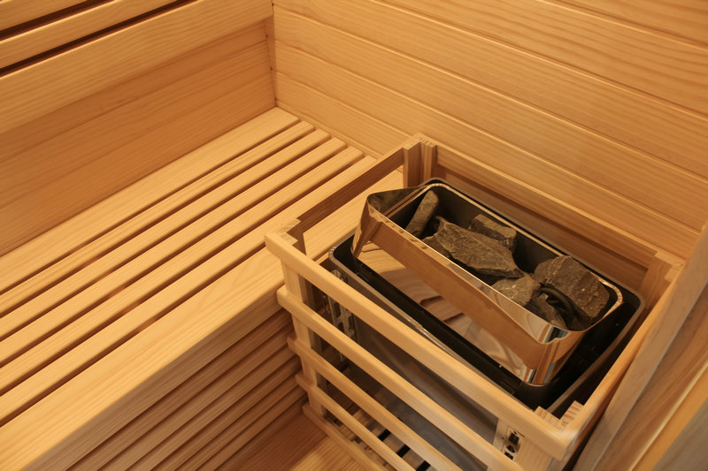 Waterproof Steam Room Two Person Wood Outdoor Sauna