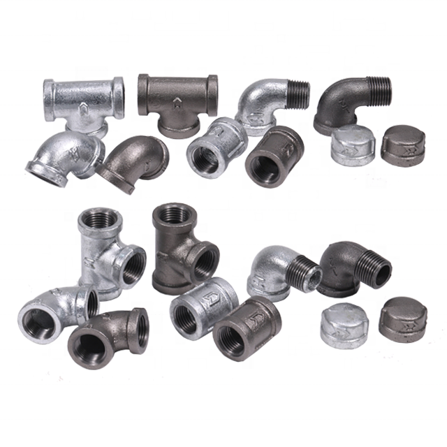 Leyon Mi Fittings Fire Protection System FM UL Fire Sprinkler System Fire Fighting Female Thread Black Cross