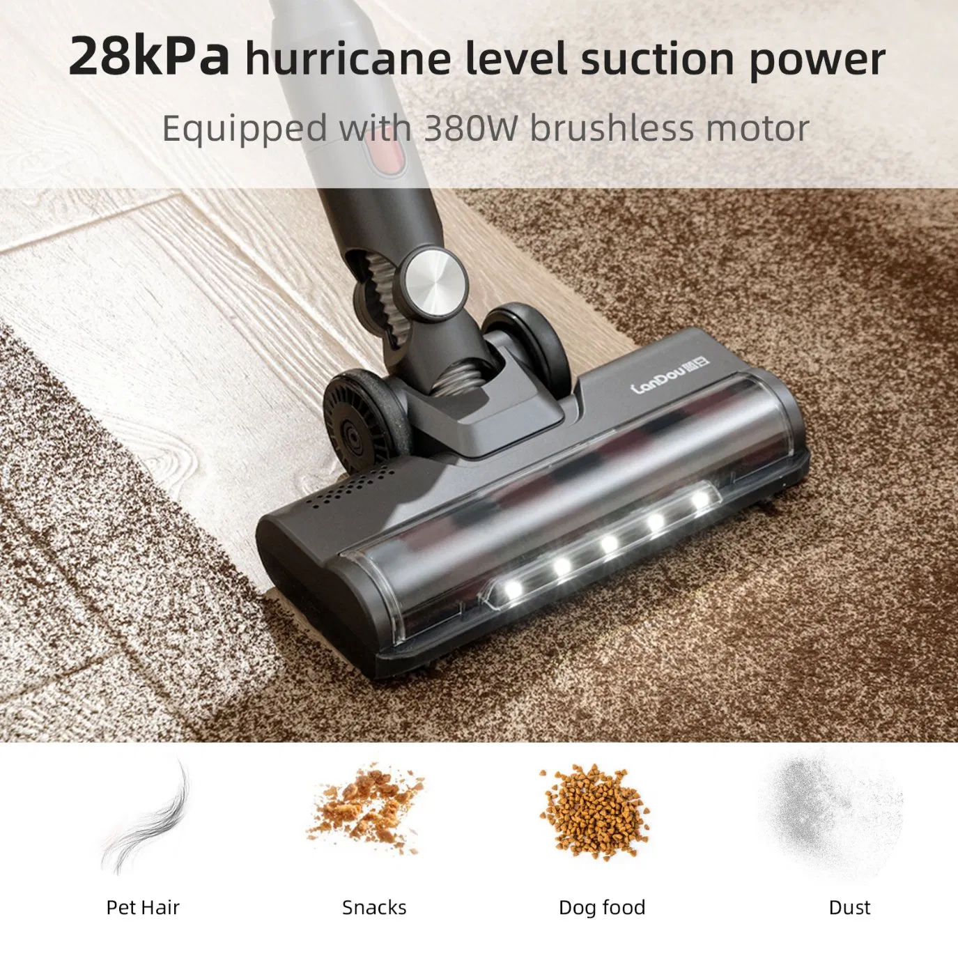 Powerful Portable Vertical Handheld Vacuum Cleaner for Home Use