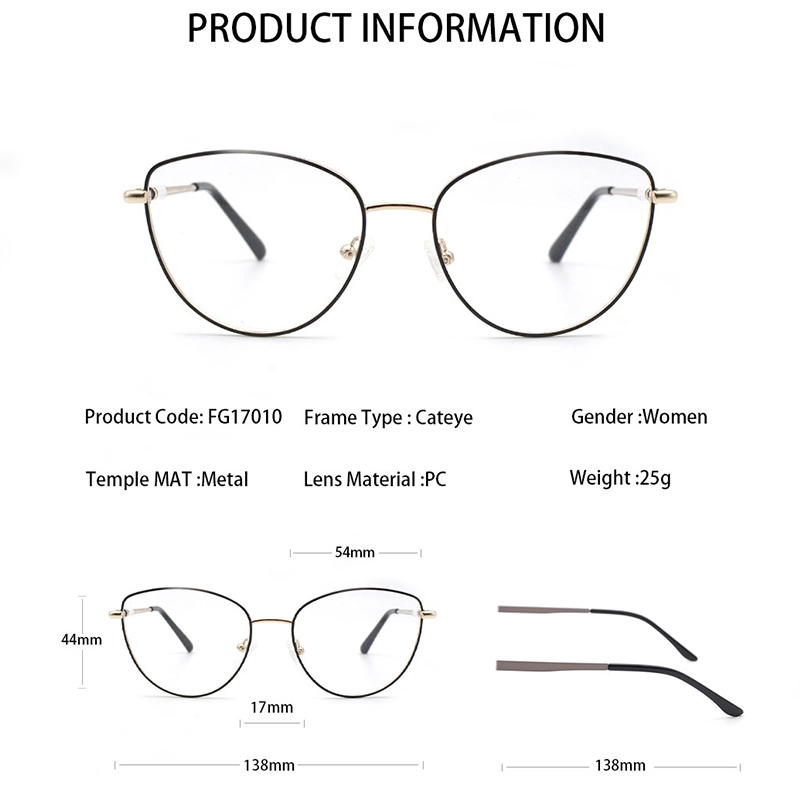 CE Vintage Women Stainless Steel Spectacle Frame Eyeglasses