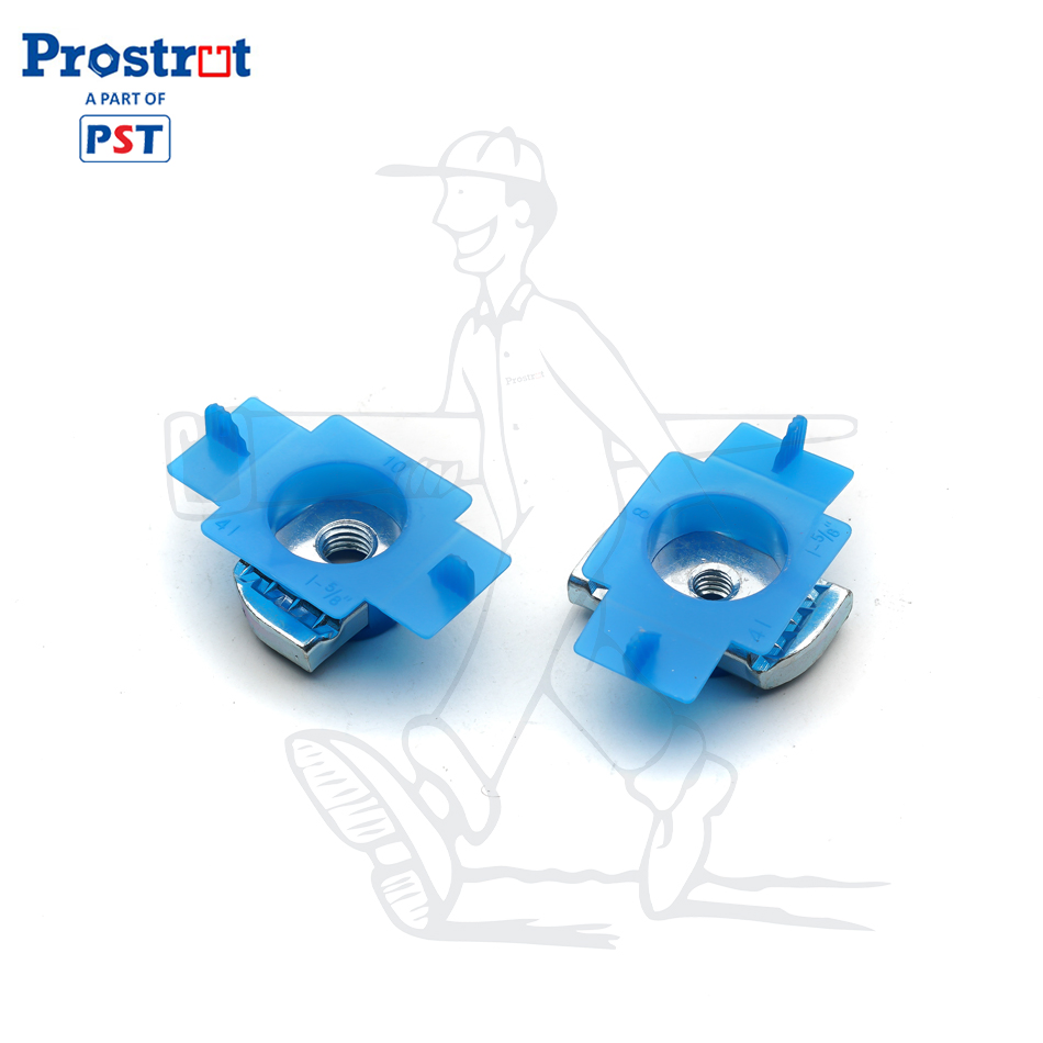 Strut Channel Spring Nut with Plastic Wing, Plastic Channel Nut