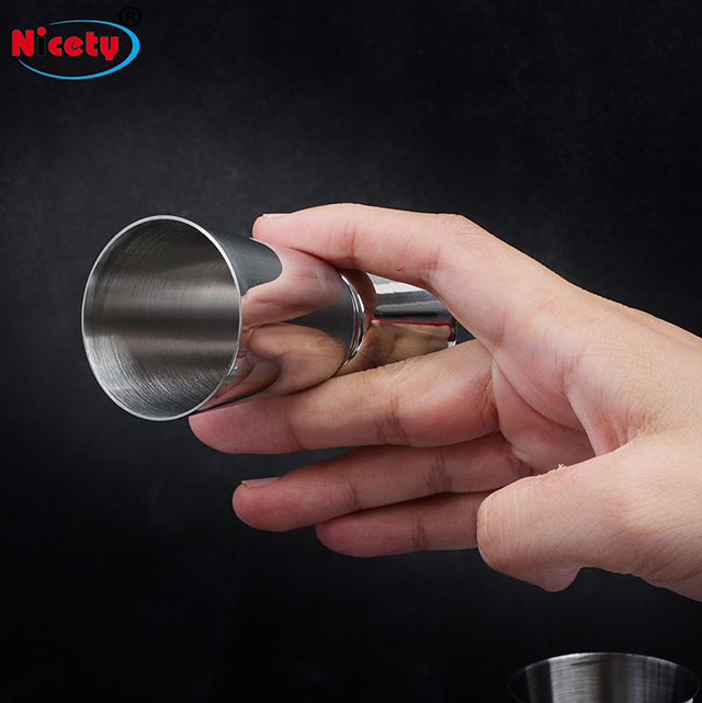 Single Double Shot Short Drink Spirit Measure Cup Cocktail Bar Party Wine Stainless Steel Jigger