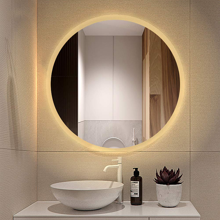 China Customized Dimmable Lights Smart Mirror Espejos Frameless LED Wall Mirror