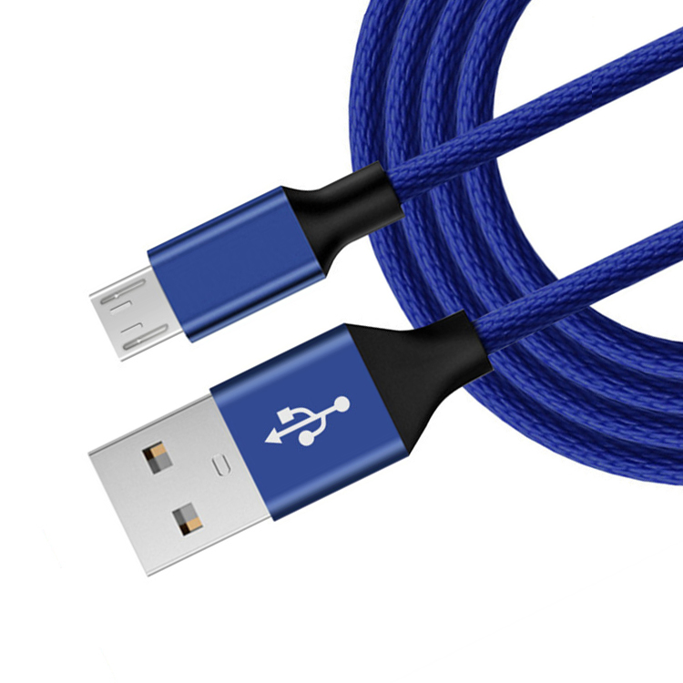 Кабель для быстрой зарядки телефона 2.4A, нейлоновый