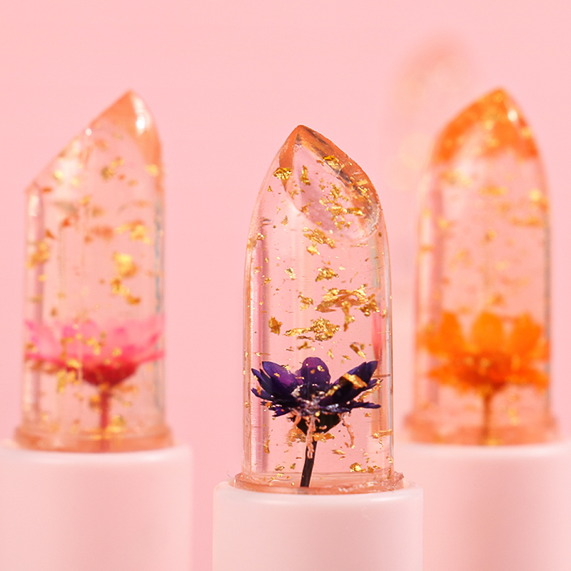High Quality Organic Flower Lipstick Long Lasting Vegan Wholesale Private Label