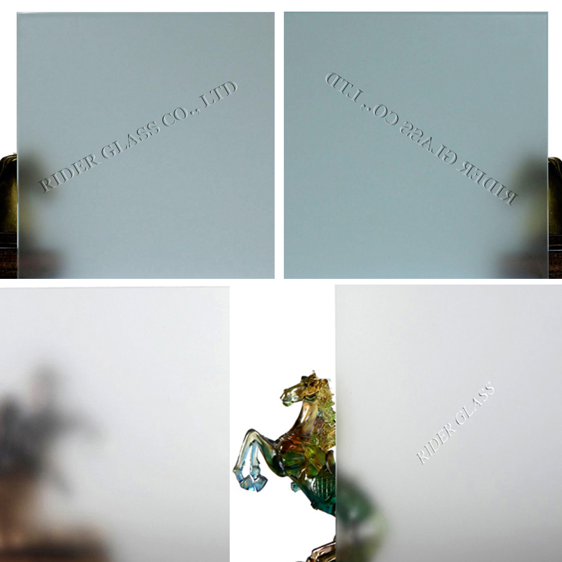 2-12mm Frosted Glass Fence Panels and Bathroom Door