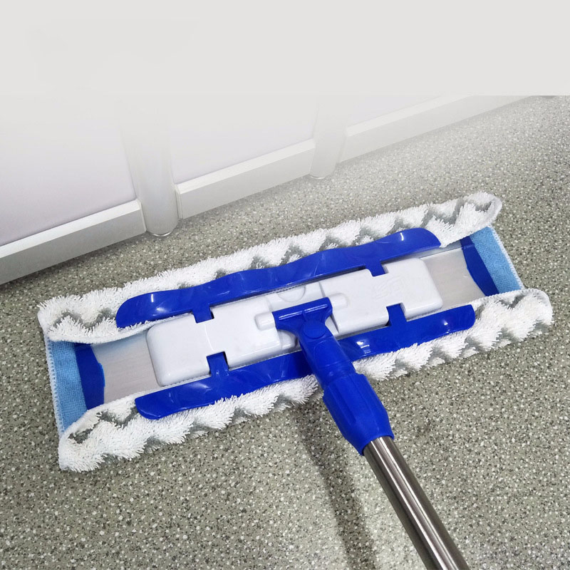 Durable 44cm Cleaning Cloth Microfiber Coral Fleece Velvet Mop Pad